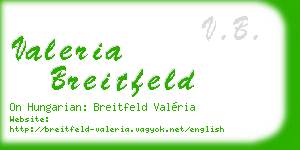valeria breitfeld business card
